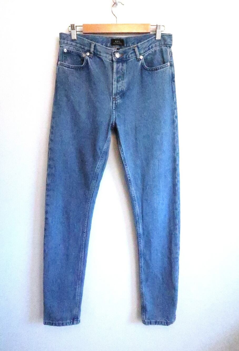 A.P.C. Denim Petit New Standard Jeans Mid Blue 100% Cotton MR. PORTER 29 $295
